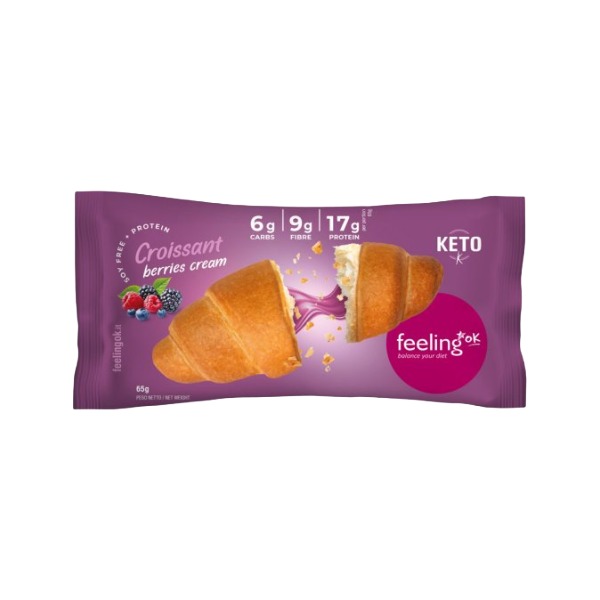 Feeling Ok Croissant Crema ai Frutti di Bosco 65g