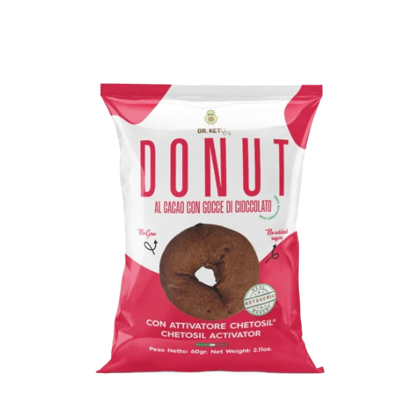 Dr. Keto Ciambella Donut al cacao con gocce di cioccolato 60g